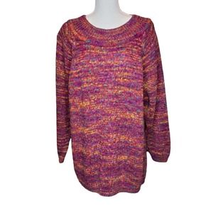 Vintage Women's A Little Extra Spice 22W/42 Sweater Tunic Length Purple Oversize